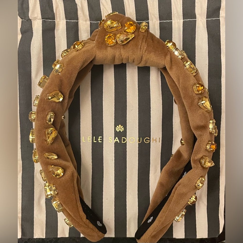 Lele Sadoughi November Citrine Candy Jeweled Headband